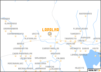 map of La Palma