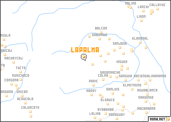 map of La Palma