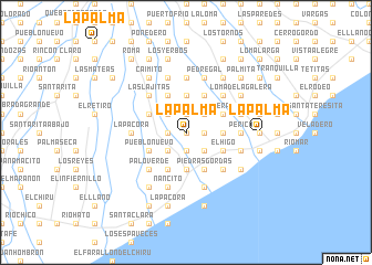 map of La Palma