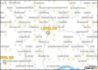 map of La Palma