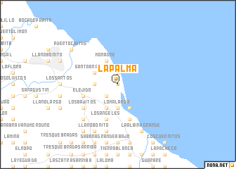 map of La Palma