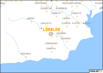 map of La Palma