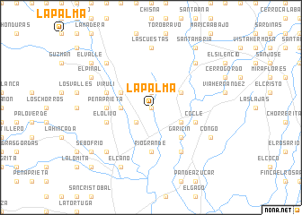 map of La Palma