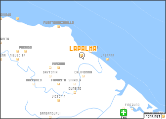 map of La Palma