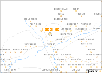 map of La Palma