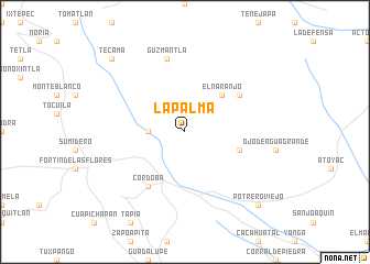 map of La Palma