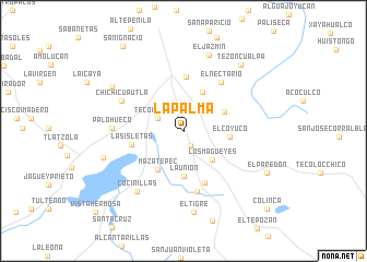 map of La Palma