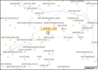 map of La Palma