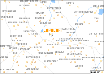 map of La Palma