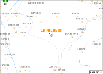 map of La Palmera