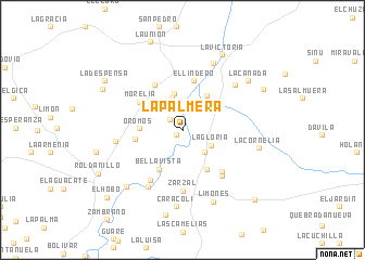 map of La Palmera