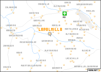 map of La Palmilla