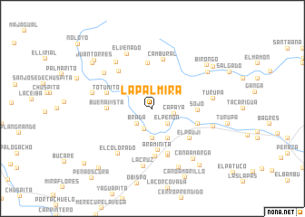 map of La Palmira