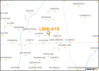 map of La Palmita