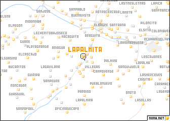 map of La Palmita