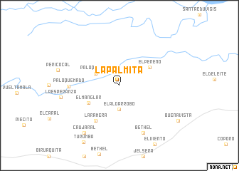 map of La Palmita