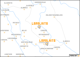 map of La Palmita