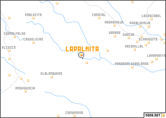 map of La Palmita