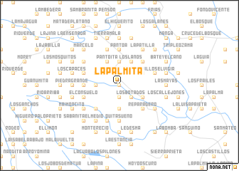 map of La Palmita