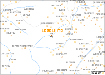 map of La Palmita