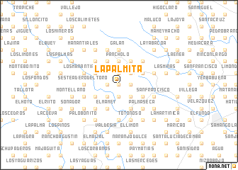 map of La Palmita