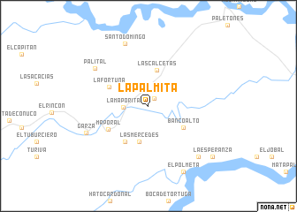 map of La Palmita