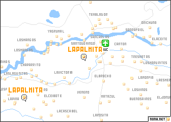 map of La Palmita