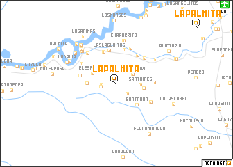 map of La Palmita