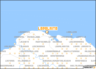 map of La Palmita