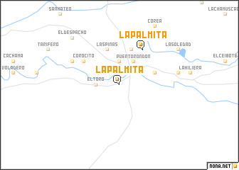 map of La Palmita