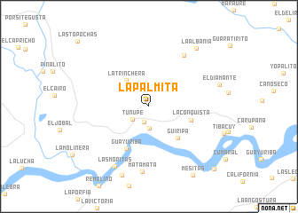 map of La Palmita