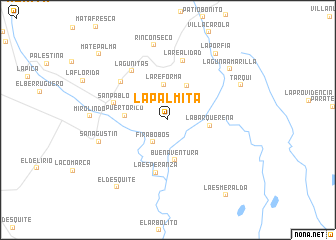 map of La Palmita