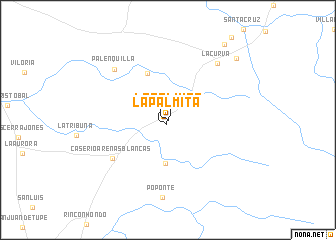 map of La Palmita