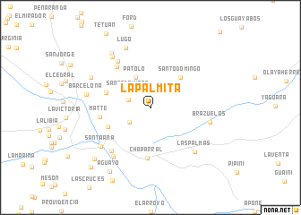 map of La Palmita