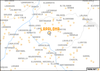 map of La Paloma