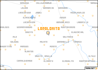 map of La Palomita