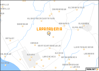 map of La Panadería