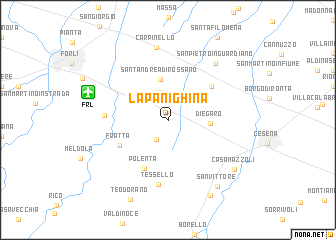 map of La Panighina