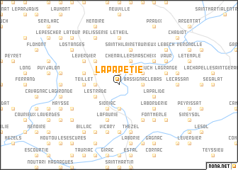 map of La Papetie