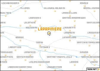 map of La Papinière