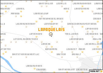 map of La Paquelais