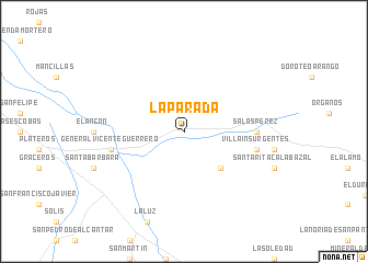 map of La Parada