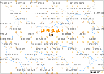 map of La Parcela