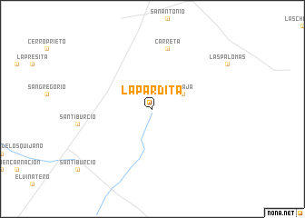 map of La Pardita