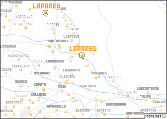 map of La Pared