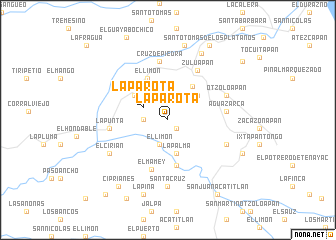 map of La Parota