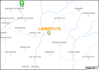 map of La Parotita