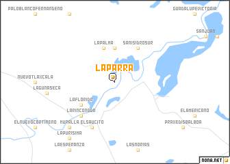 map of La Parra