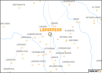 map of La Parreña