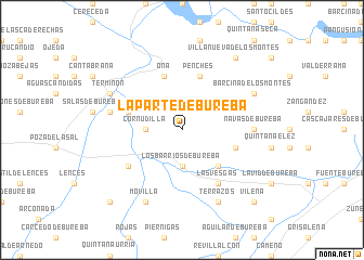 map of La Parte de Bureba